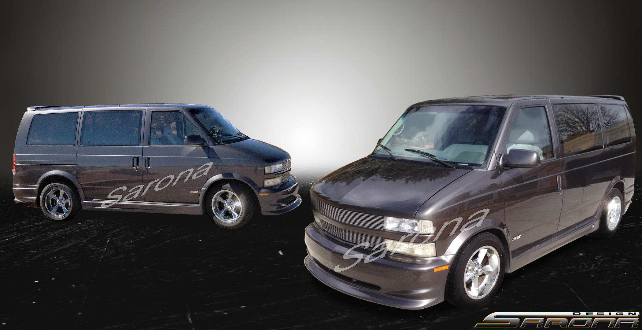 Custom Chevy Astro  Long Wheel Base Body Kit (1995 - 2005) - $1450.00 (Part #CH-066-KT)